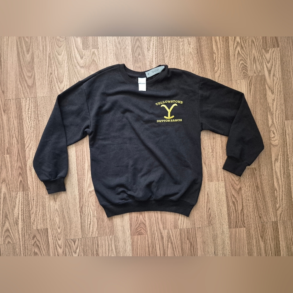 Yellowstone Dutton Ranch Unisex Black Crewneck